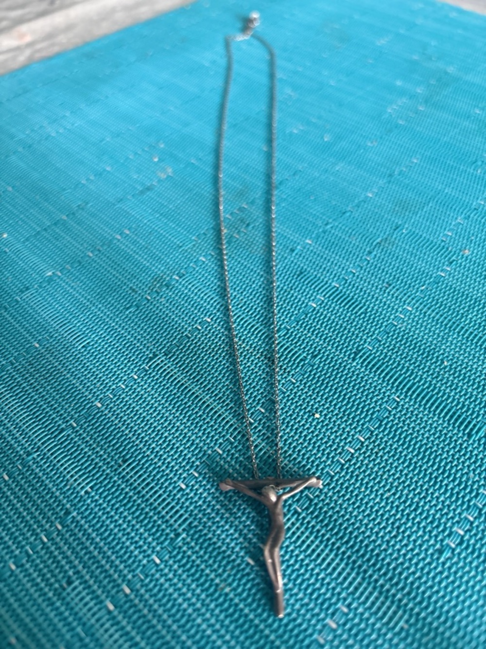 Tiffany & Co. Silver Female Figure Pendant Necklace